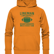Lineman Heroes Green - Basic Unisex Hoodie