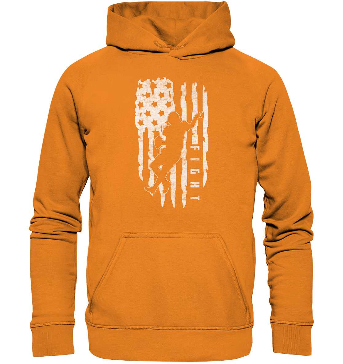 USA Flag Fight - Basic Unisex Hoodie