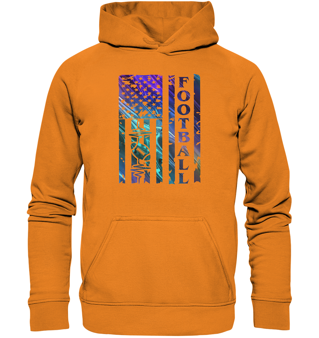 USA Football Flag - Basic Unisex Hoodie
