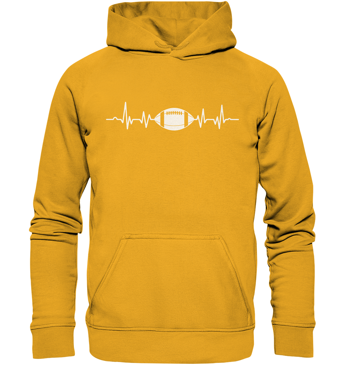 Football Heartbeat - Basic Unisex Hoodie