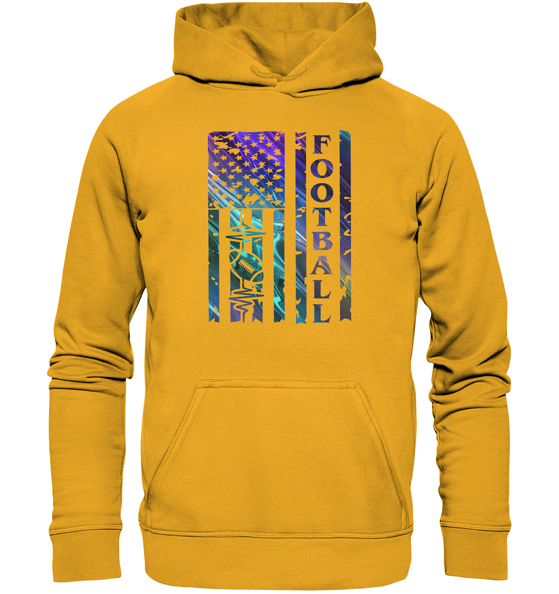USA Football Flag - Basic Unisex Hoodie
