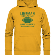 Lineman Heroes Green - Basic Unisex Hoodie
