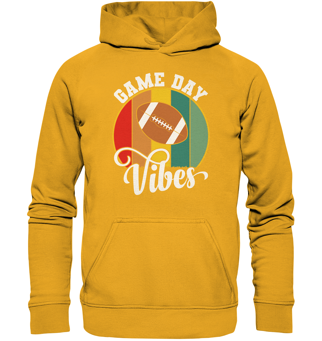 Game Day Vibes White - Basic Unisex Hoodie
