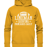 Lineman Serving Pancakes - Basic Unisex Hoodie