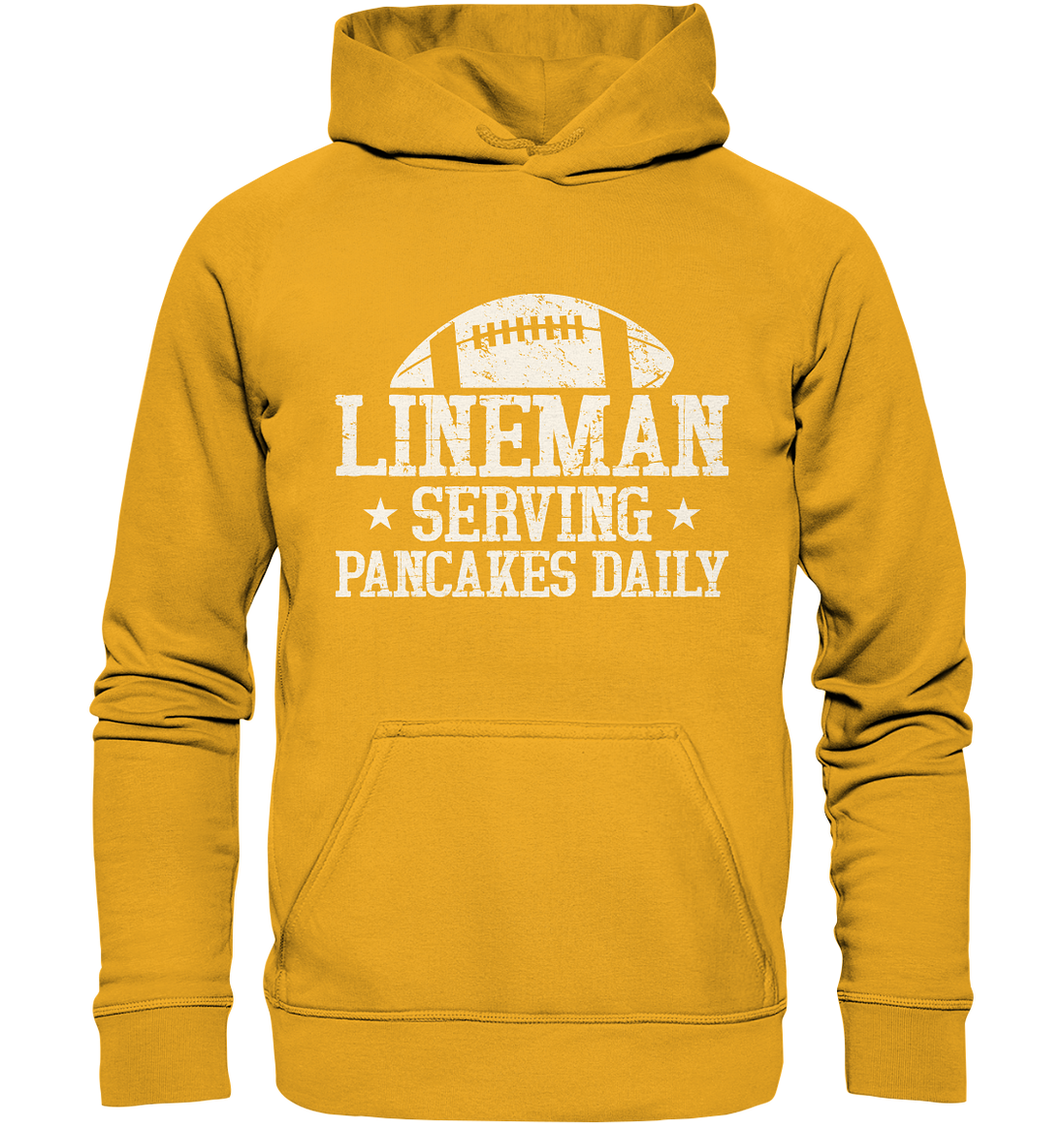 Lineman Serving Pancakes - Basic Unisex Hoodie