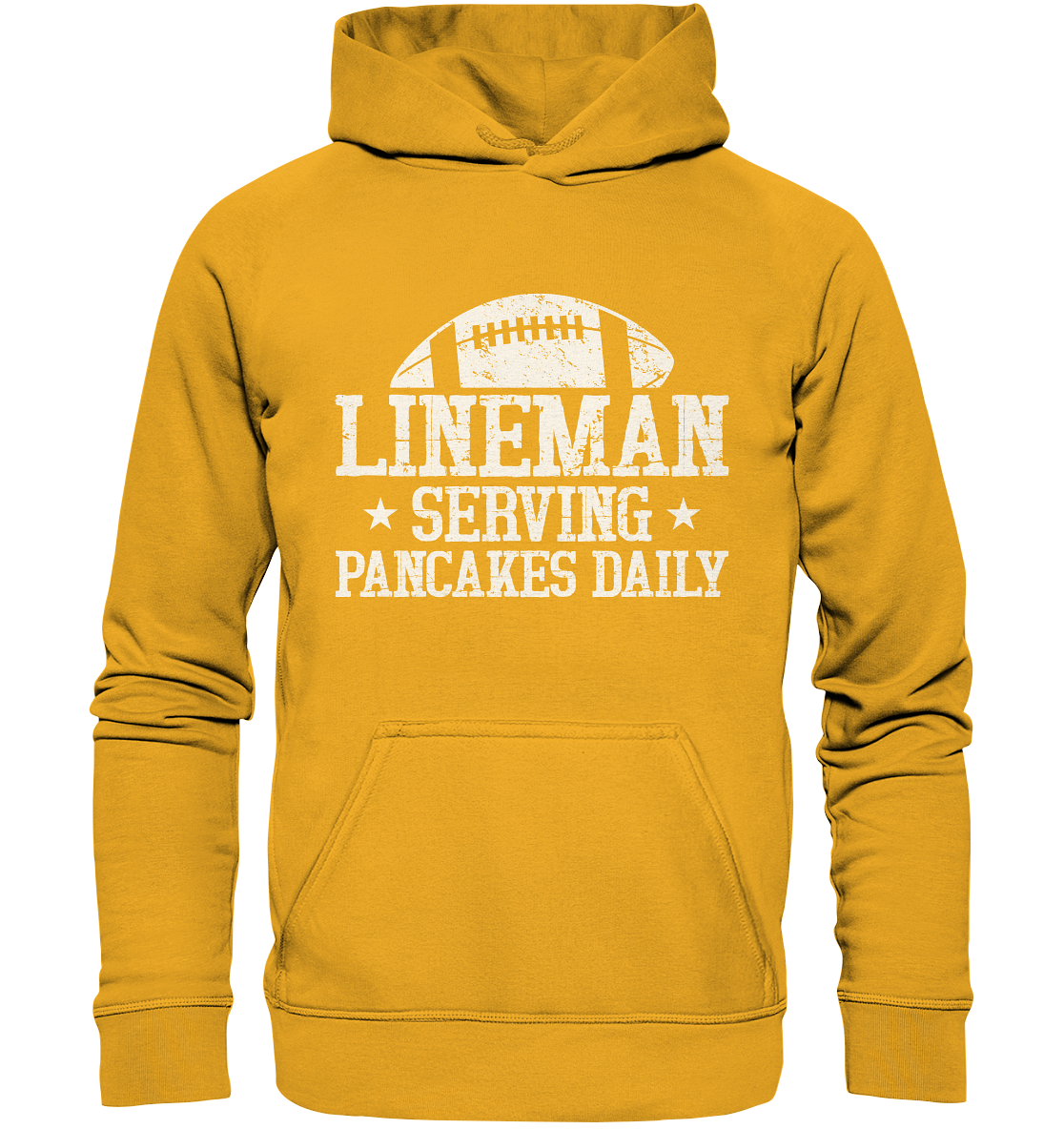 Lineman Serving Pancakes - Basic Unisex Hoodie