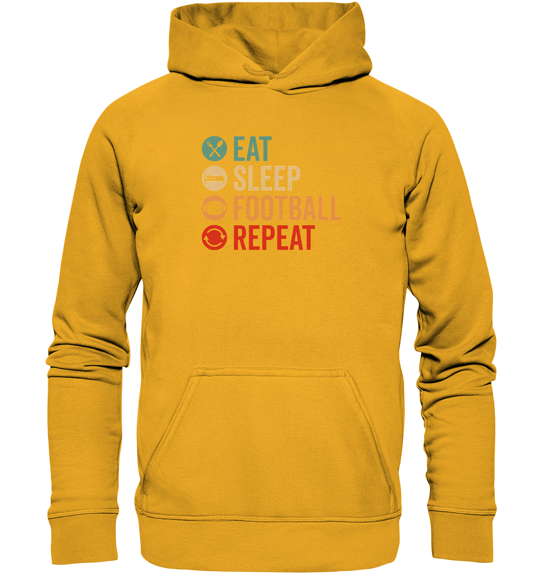 Eat Sleep Football Repeat - Basic Unisex Hoodie