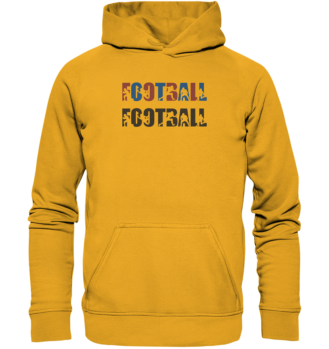 Football Silhouette - Basic Unisex Hoodie