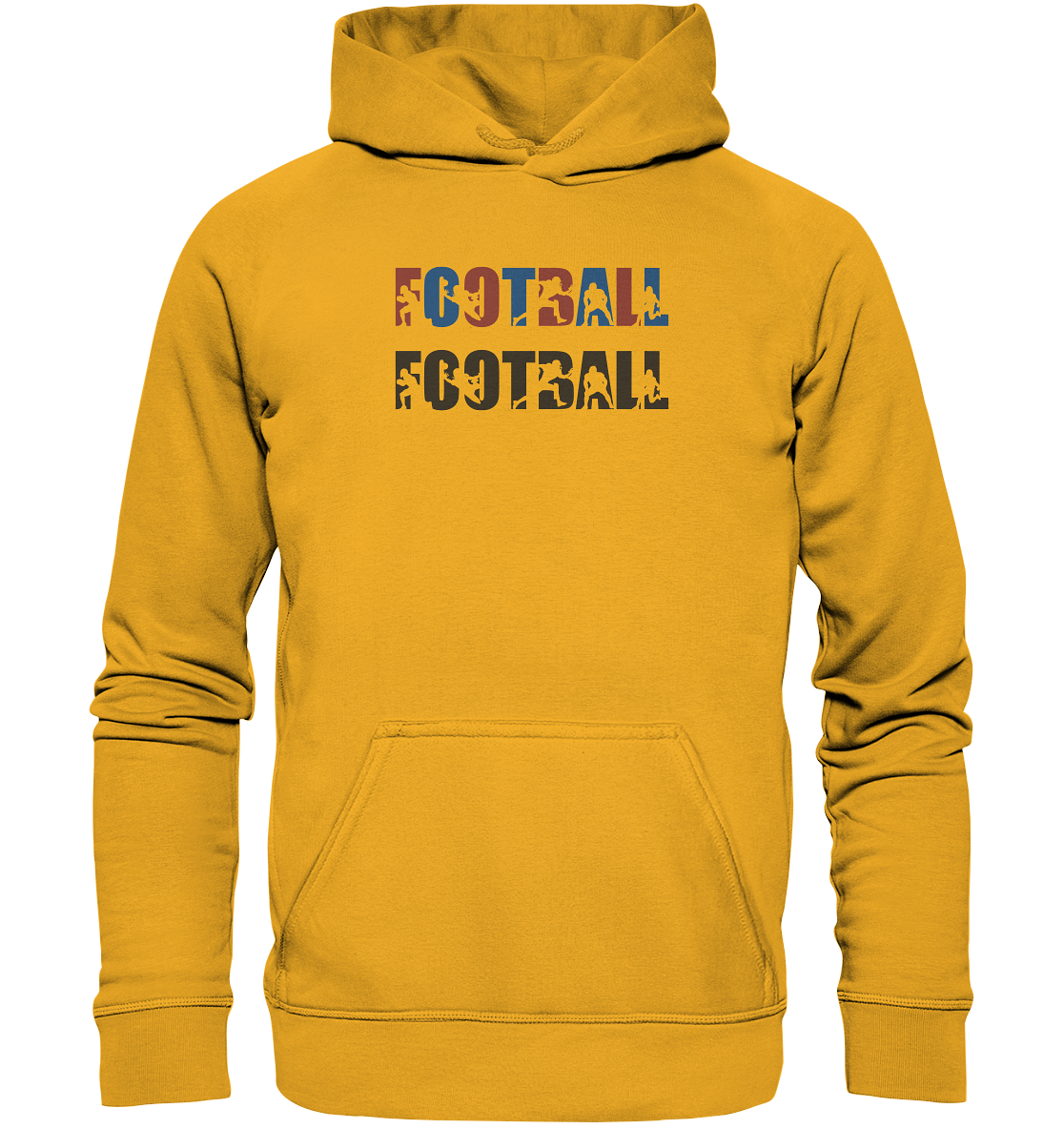 Football Silhouette - Basic Unisex Hoodie