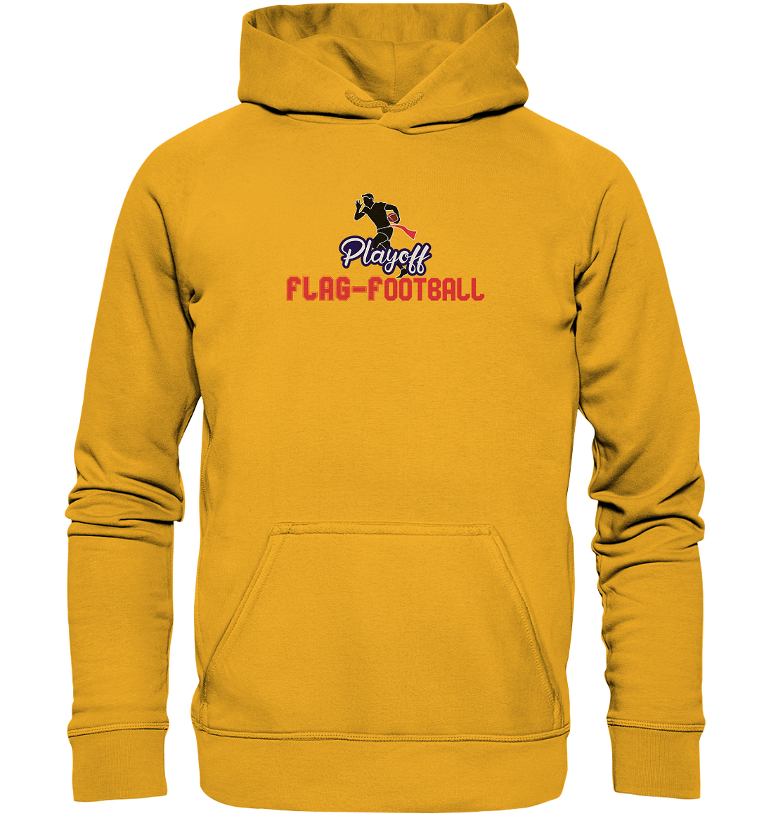 Playoff Flag Football  Men red - Basic Unisex Hoodie