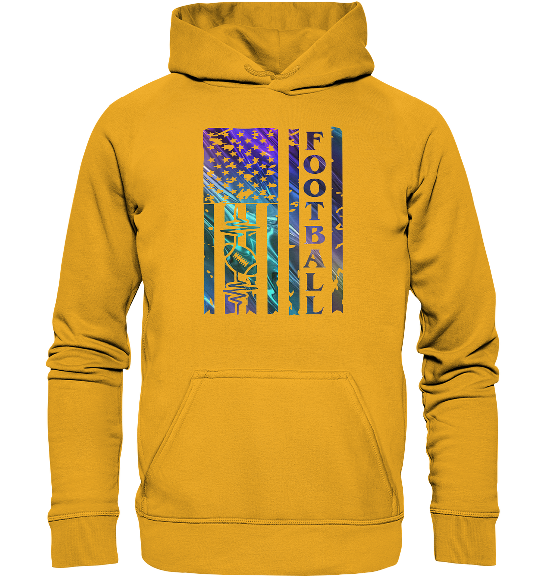 USA Football Flag - Basic Unisex Hoodie