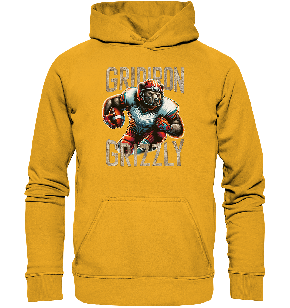 Gridiron Grizzly - Basic Unisex Hoodie
