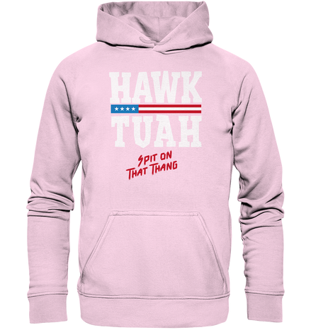 Hawk Tuah White  - Basic Unisex Hoodie