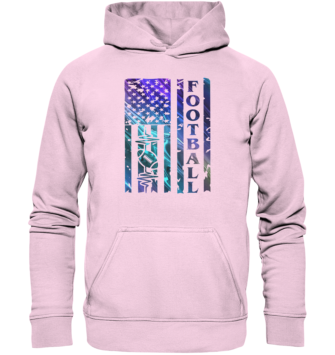 USA Football Flag - Basic Unisex Hoodie
