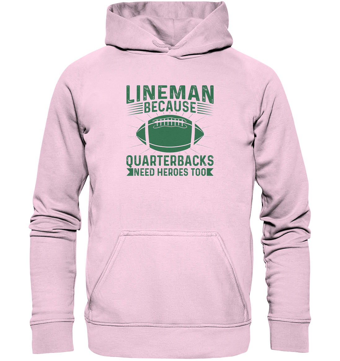 Lineman Heroes Green - Basic Unisex Hoodie