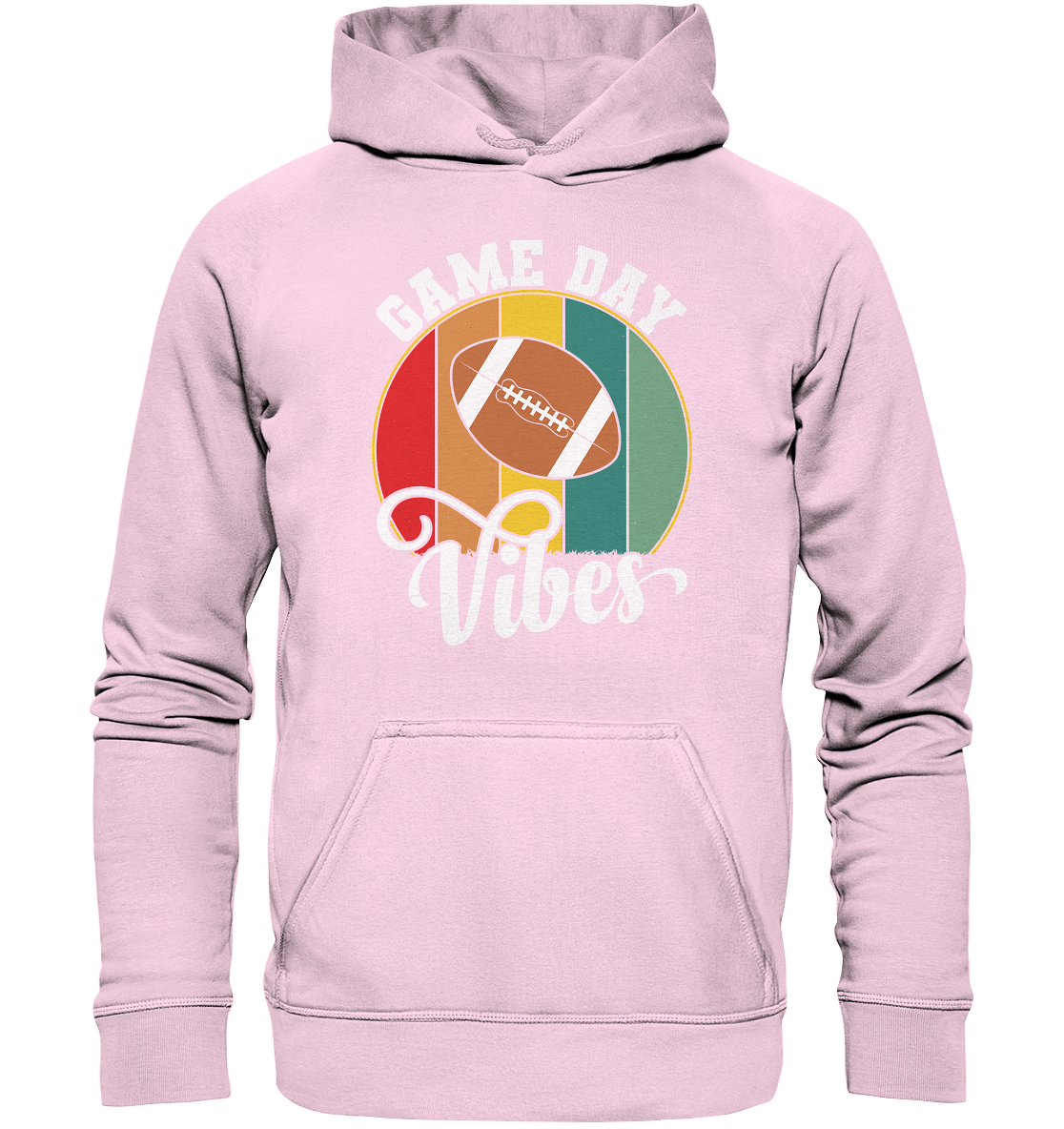 Game Day Vibes White - Basic Unisex Hoodie