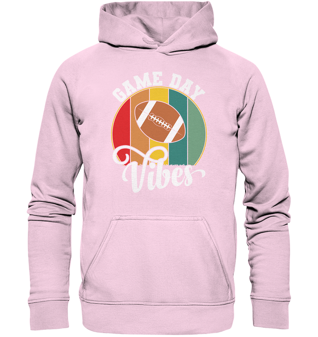 Game Day Vibes White - Basic Unisex Hoodie