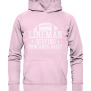 Lineman Serving Pancakes - Basic Unisex Hoodie