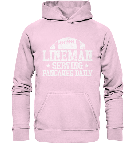 Lineman Serving Pancakes - Basic Unisex Hoodie