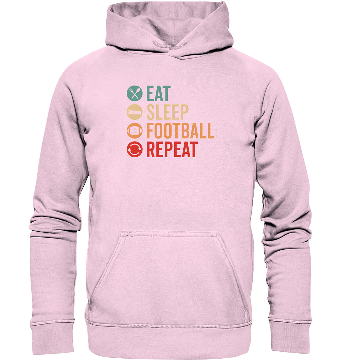 Eat Sleep Football Repeat - Basic Unisex Hoodie