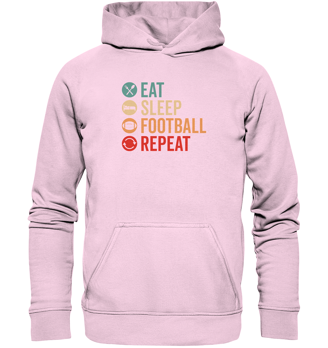 Eat Sleep Football Repeat - Basic Unisex Hoodie