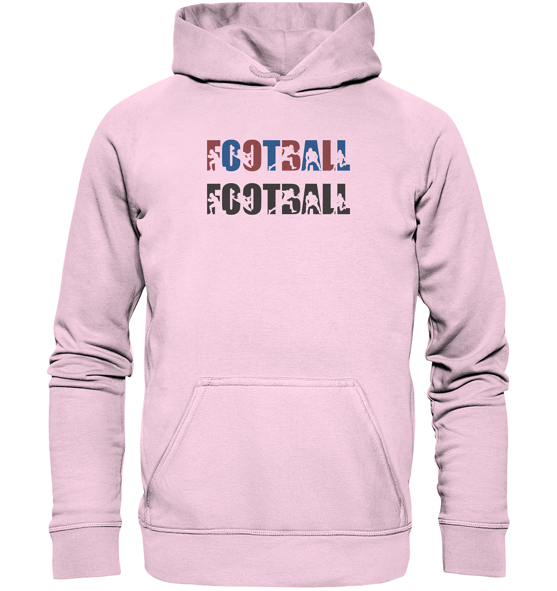 Football Silhouette - Basic Unisex Hoodie