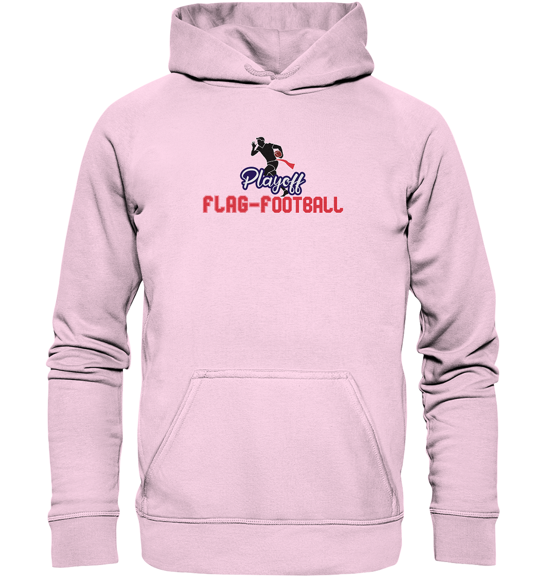 Playoff Flag Football  Men red - Basic Unisex Hoodie