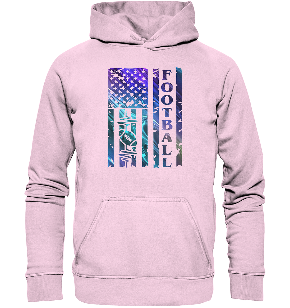 USA Football Flag - Basic Unisex Hoodie
