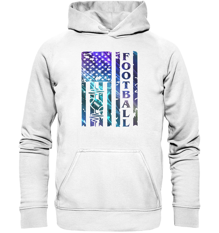 USA Football Flag  - Basic Unisex Hoodie