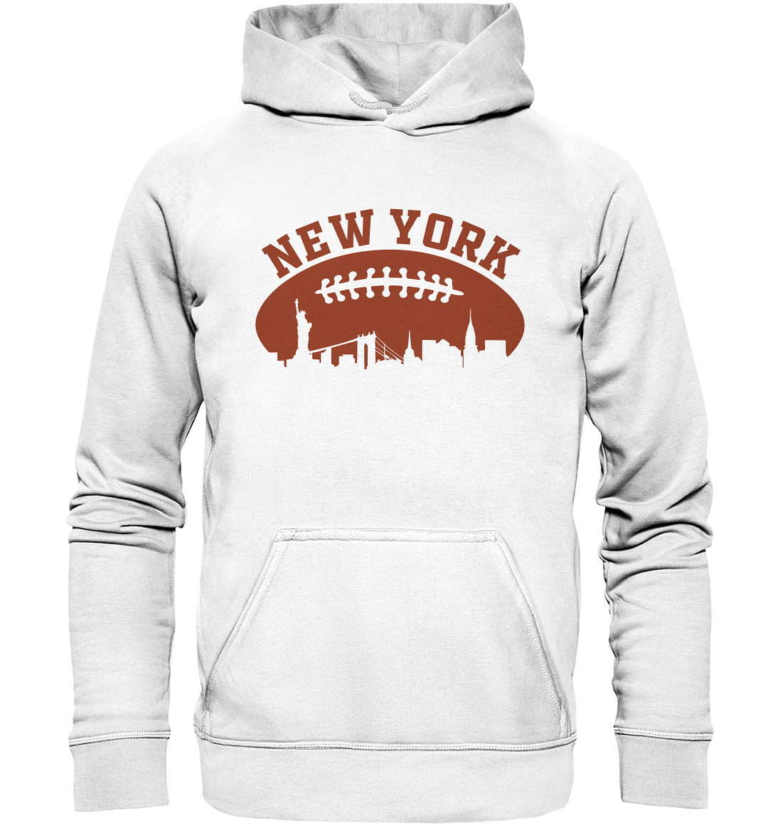 New York Football Silhoutte  - Basic Unisex Hoodie