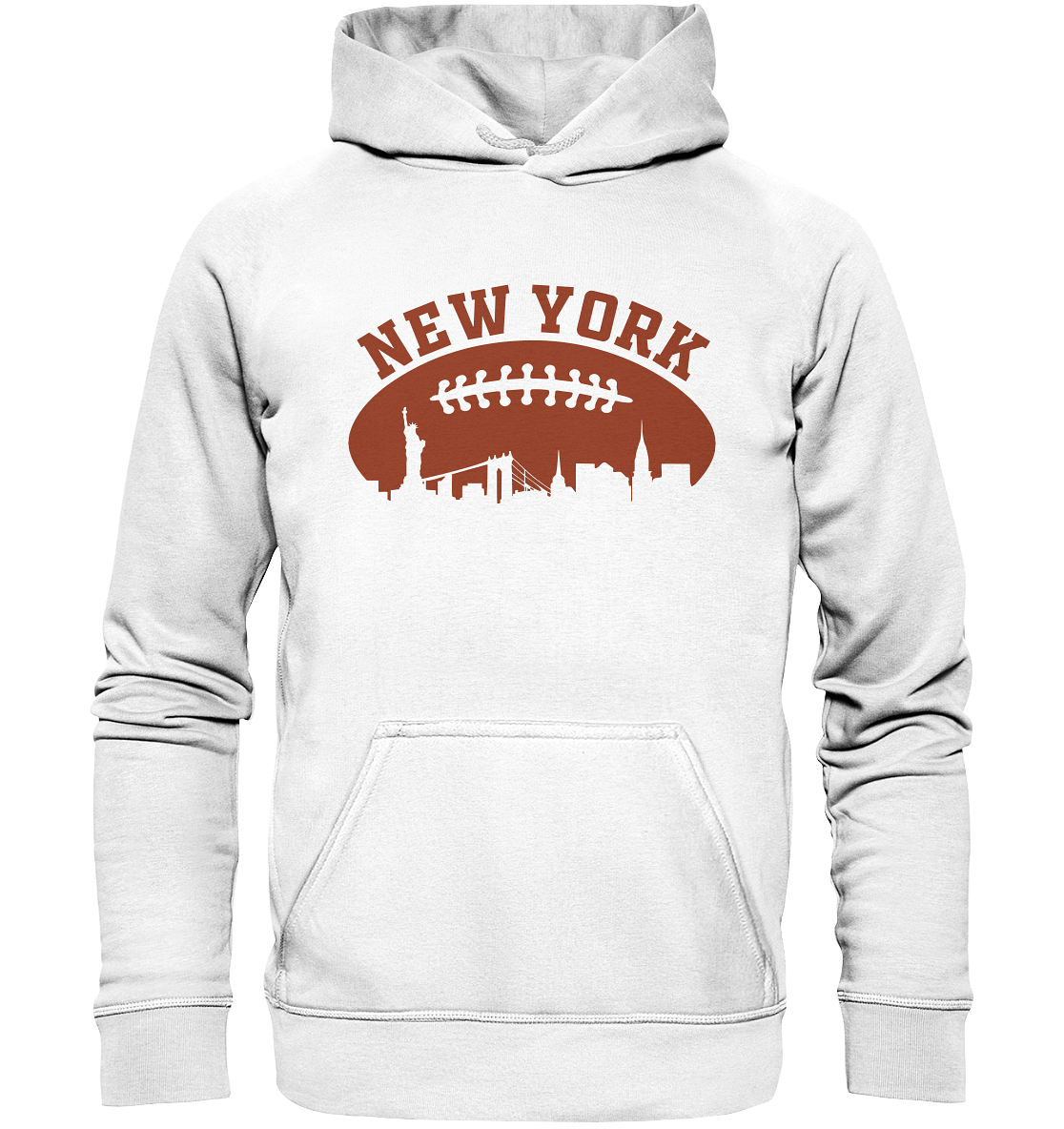 New York Football Silhoutte  - Basic Unisex Hoodie