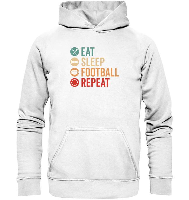 Eat Sleep Football Repeat - Basic Unisex Hoodie