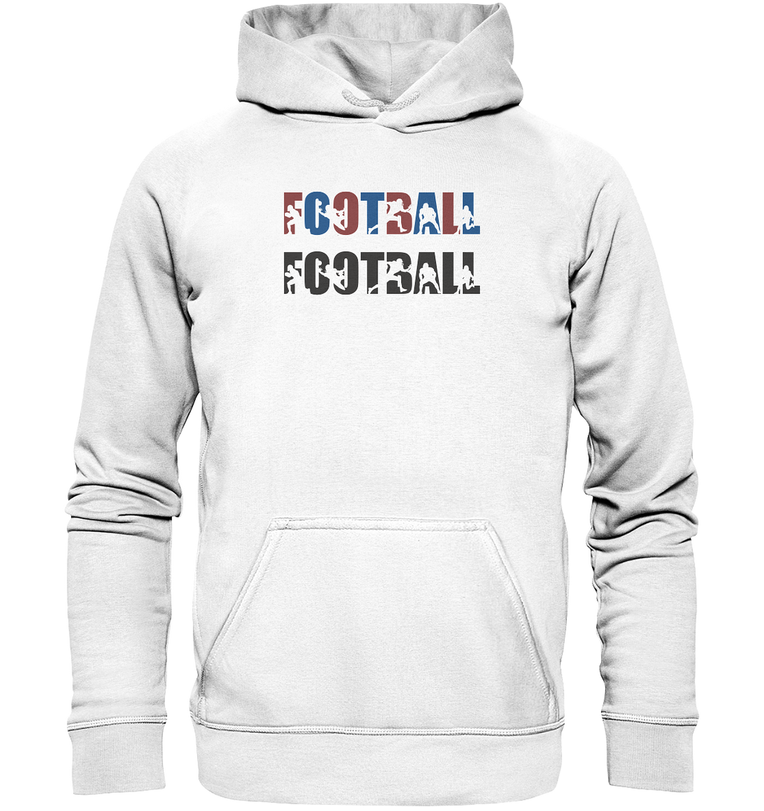 Football Silhouette - Basic Unisex Hoodie