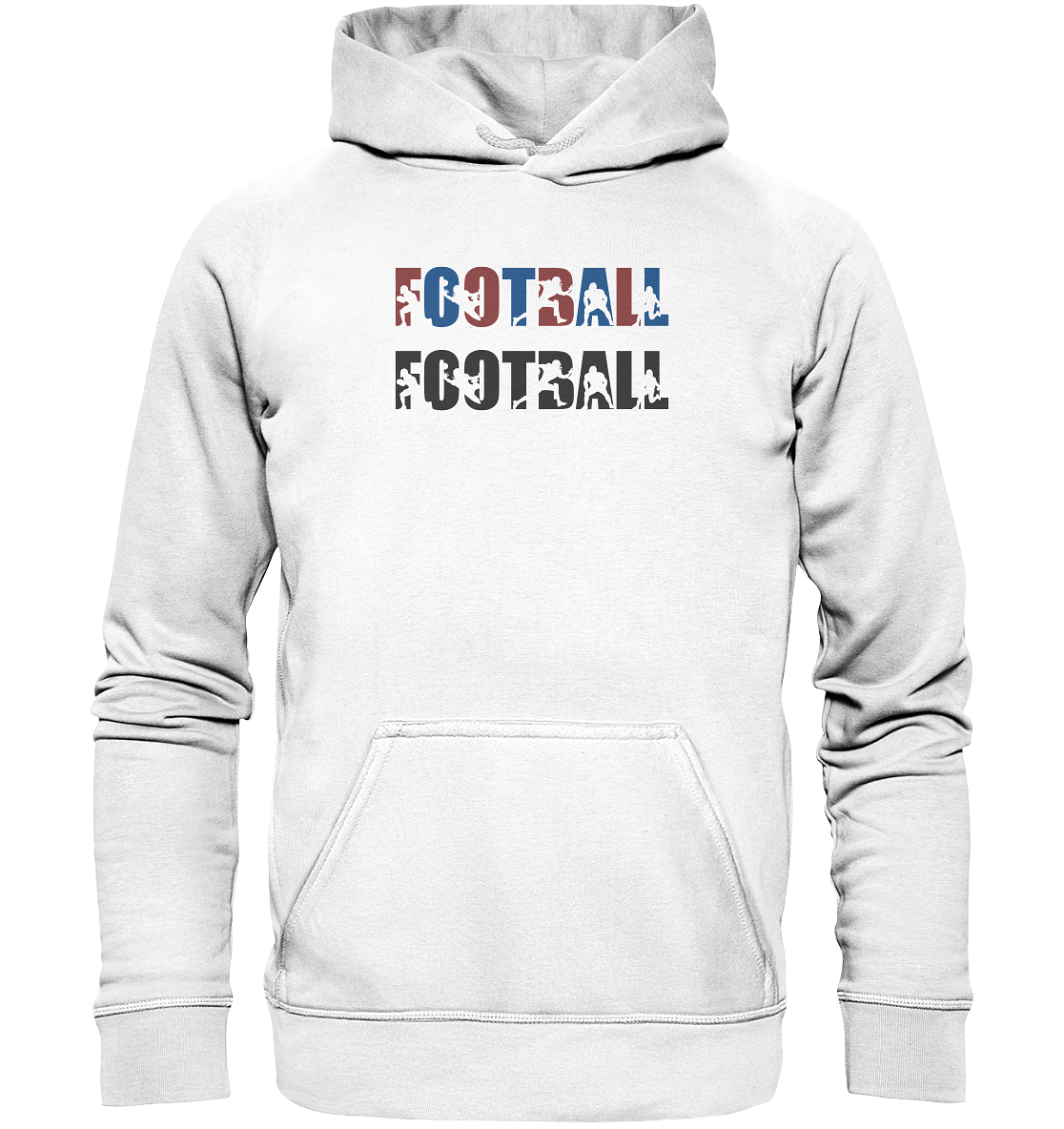Football Silhouette - Basic Unisex Hoodie