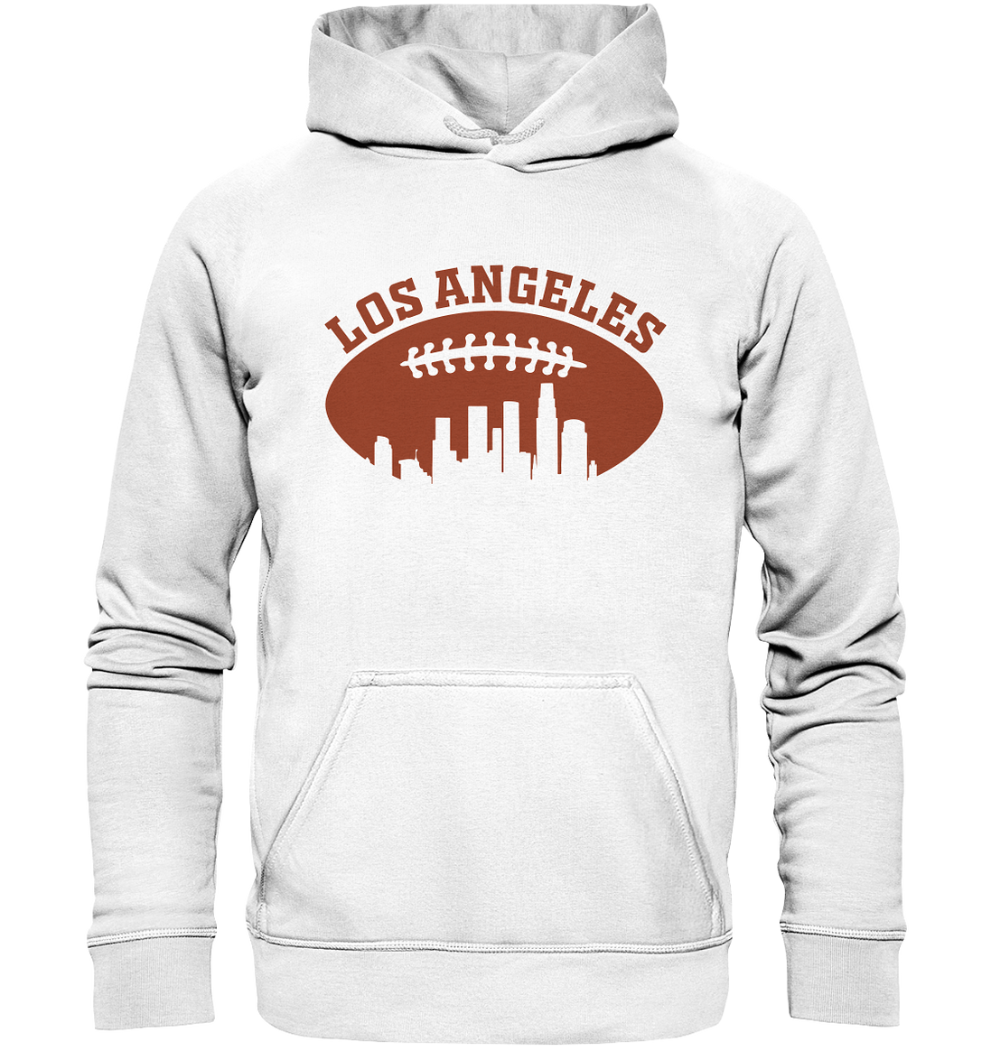 Los Angeles Football Silhouette - Basic Unisex Hoodie