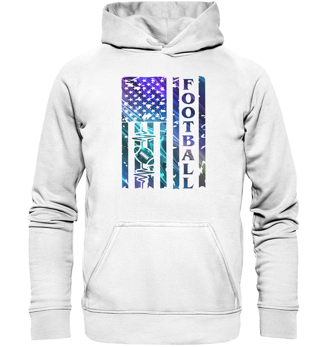 USA Football Flag - Basic Unisex Hoodie