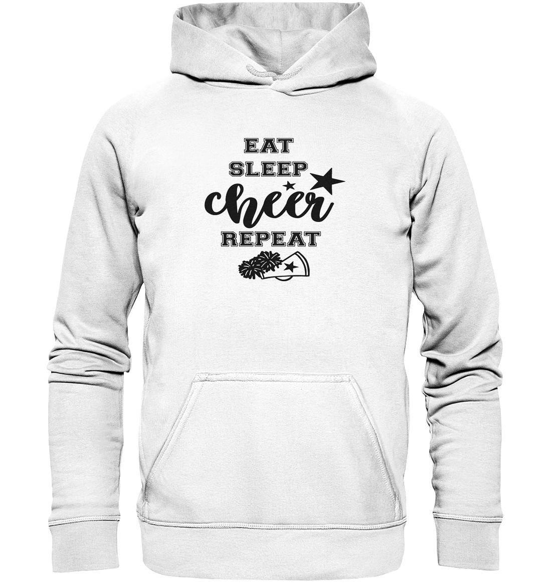 Eat Sleep Cheer Repeat - Basic Unisex Hoodie