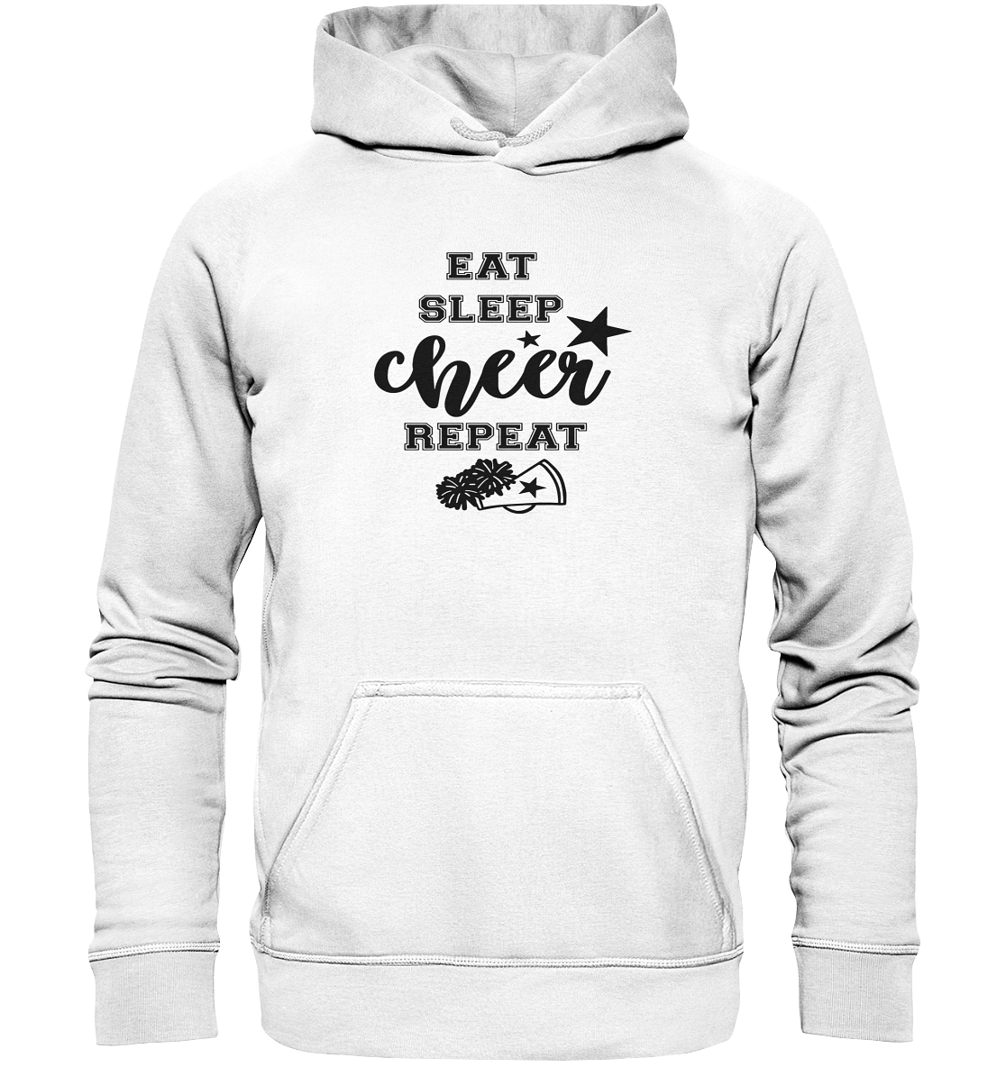 Eat Sleep Cheer Repeat - Basic Unisex Hoodie