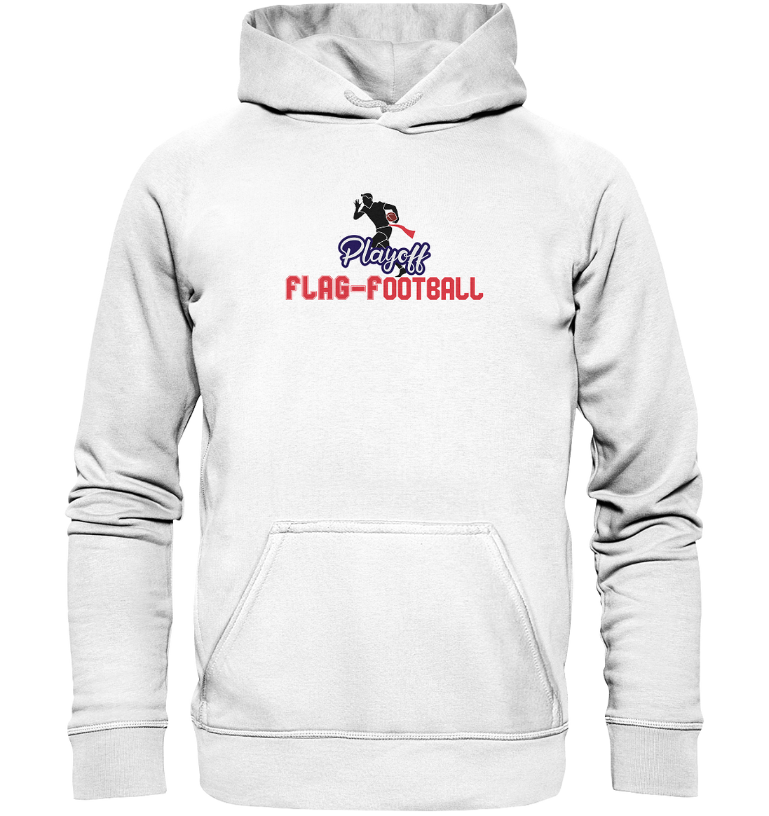 Playoff Flag Football  Men red - Basic Unisex Hoodie