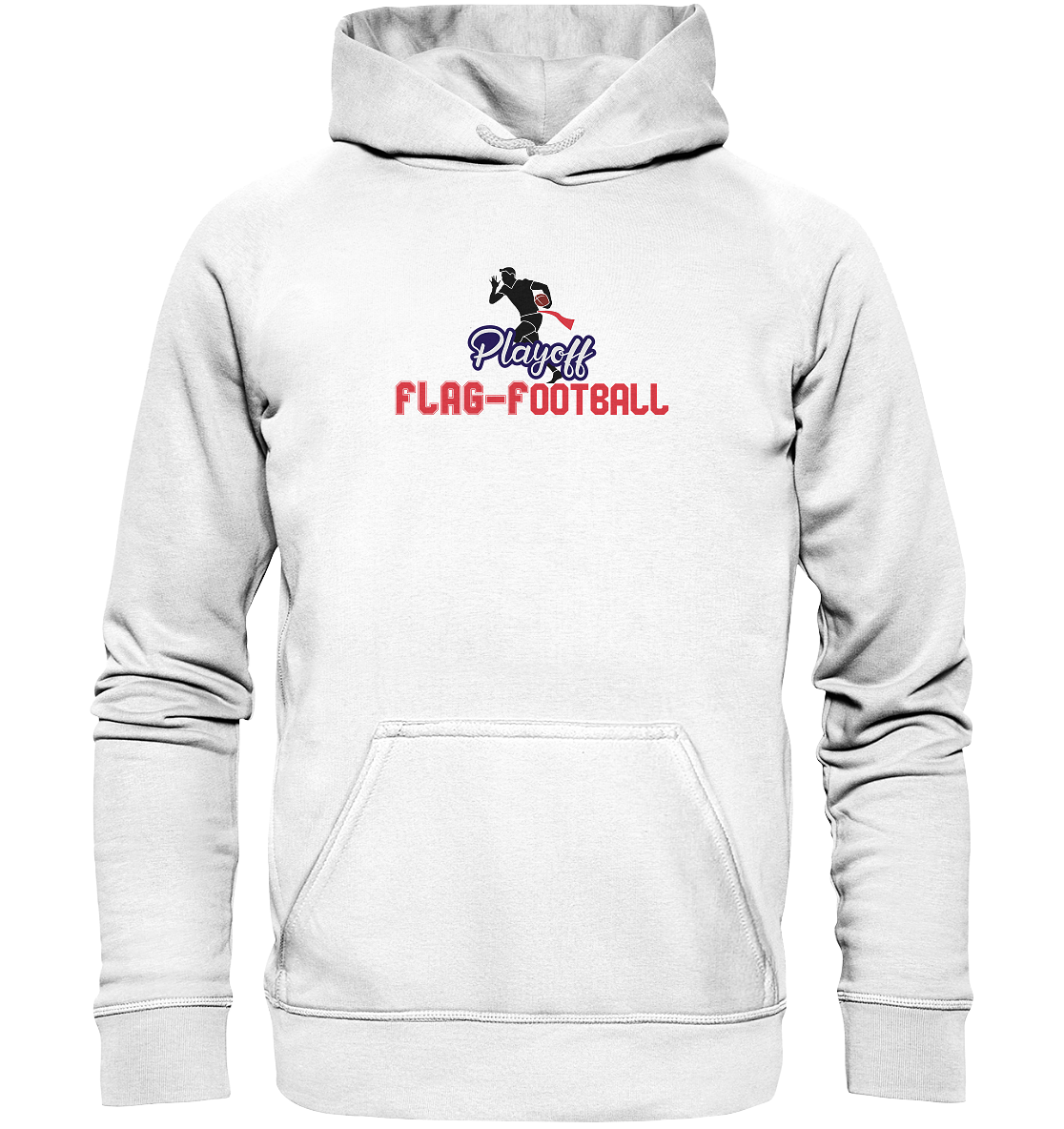 Playoff Flag Football  Men red - Basic Unisex Hoodie