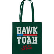 Hawk Tuah White - Cotton Bag