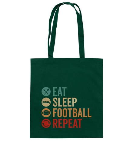 Eat Sleep Football Repeat - Baumwolltasche