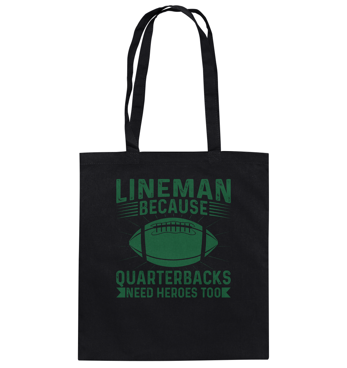 Lineman Heroes Green - Baumwolltasche
