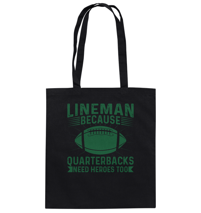Lineman Heroes Green - Baumwolltasche