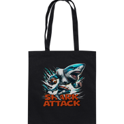 Shark Attack - Baumwolltasche