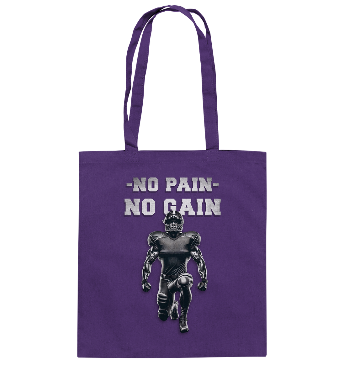 No Pain No Gain Metal  - Baumwolltasche