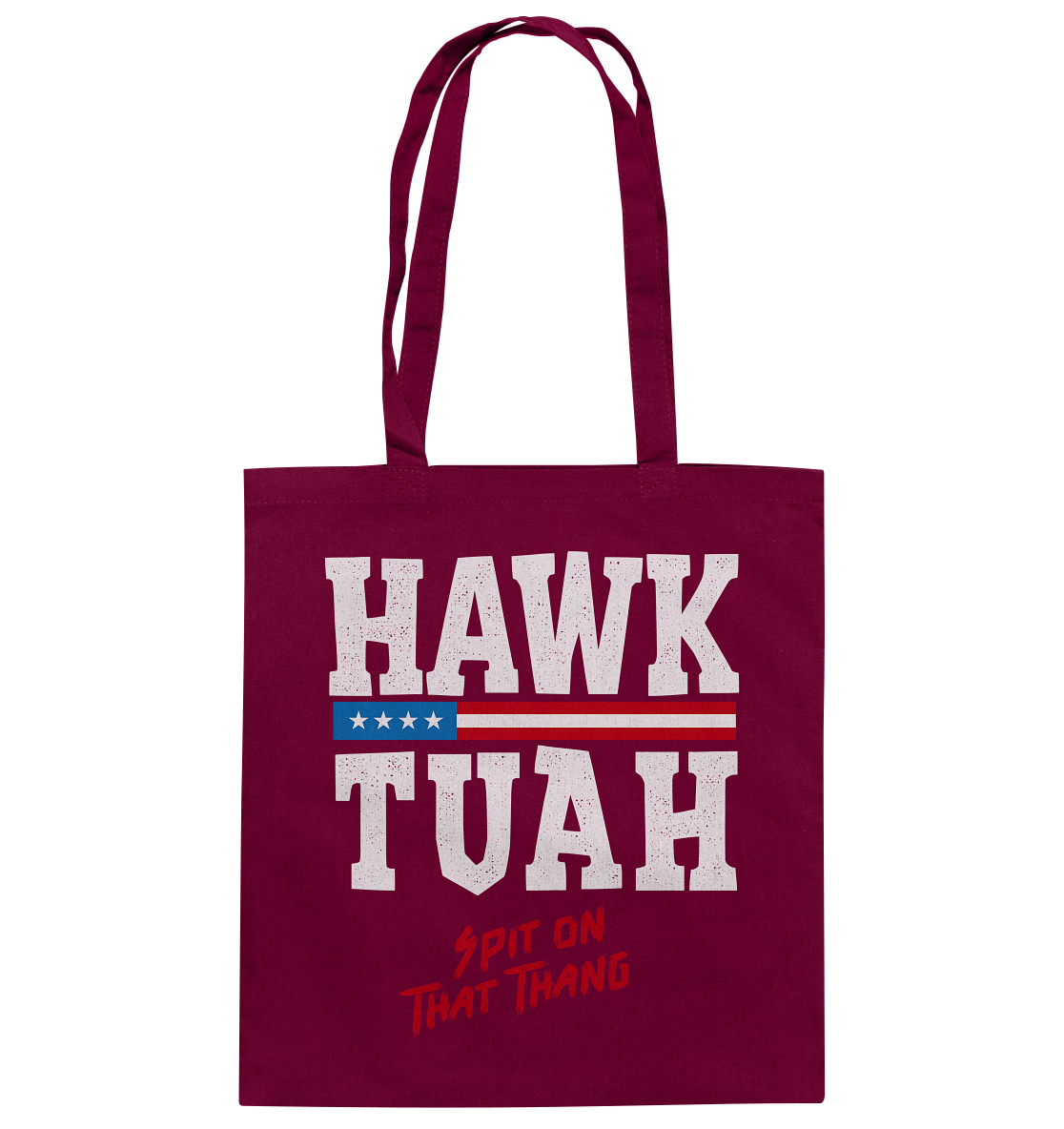 Hawk Tuah White - Cotton Bag