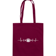 Football Heartbeat - Cotton Bag
