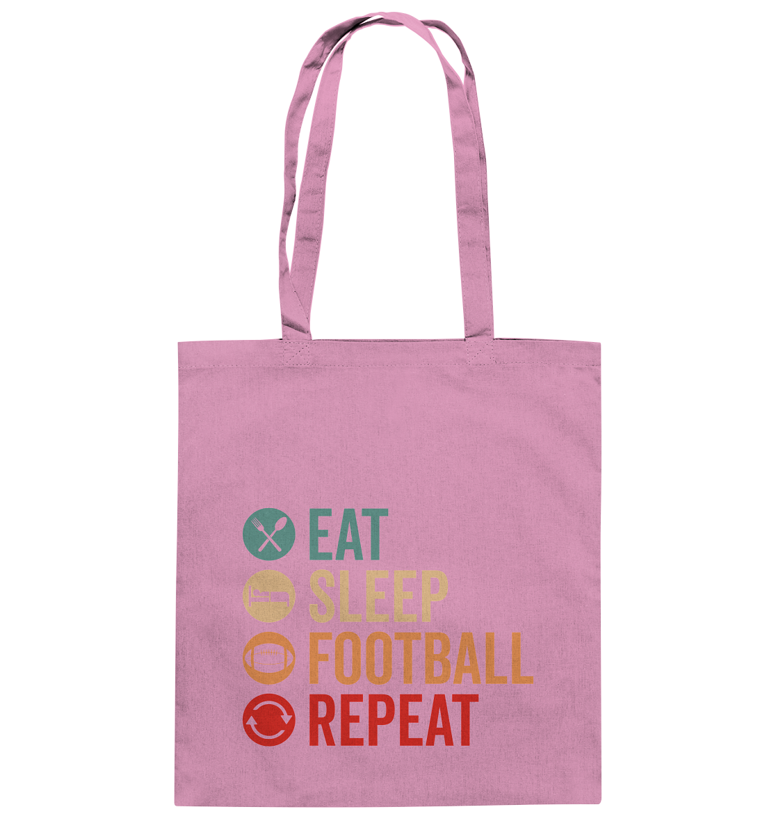 Eat Sleep Football Repeat - Baumwolltasche