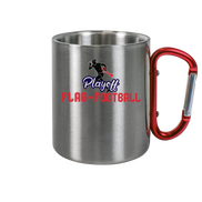 Playoff Flag Football  Men red - Edelstahl Tasse